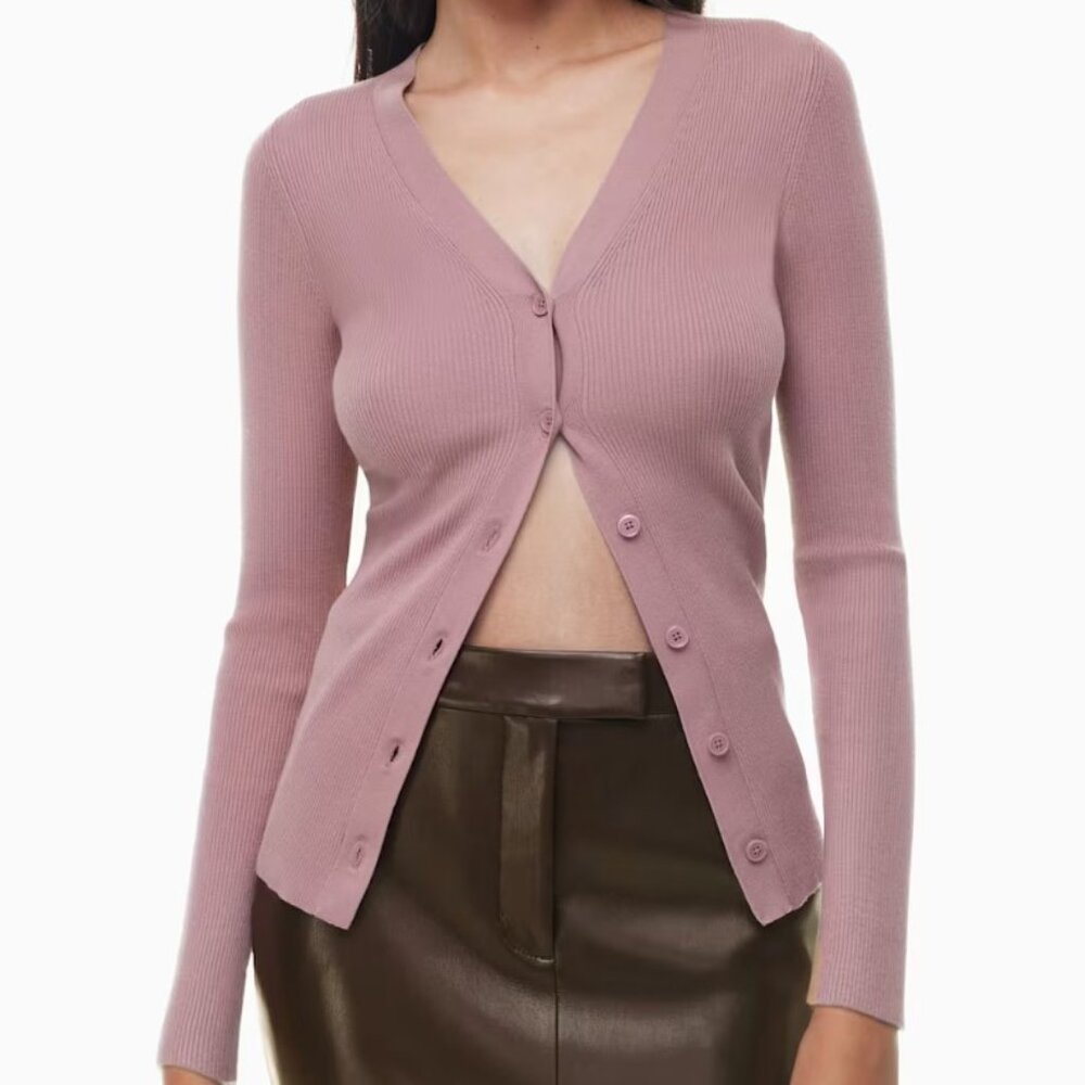 Wilfred Cardigan Sm Claremont Laval Peachy-soft Knit Long Sleeve Button V-neck